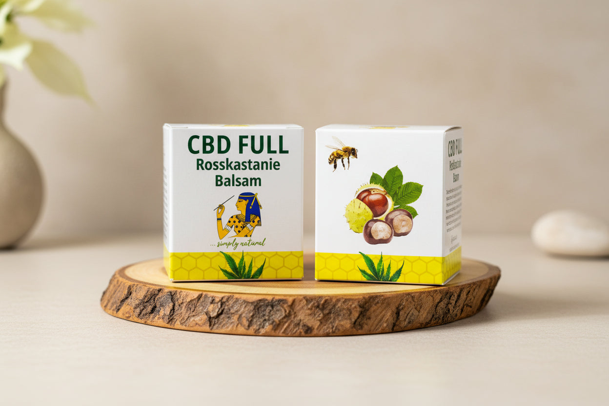Kastanien knackig - Rosskastanie Balsam mit Hanf & Honig