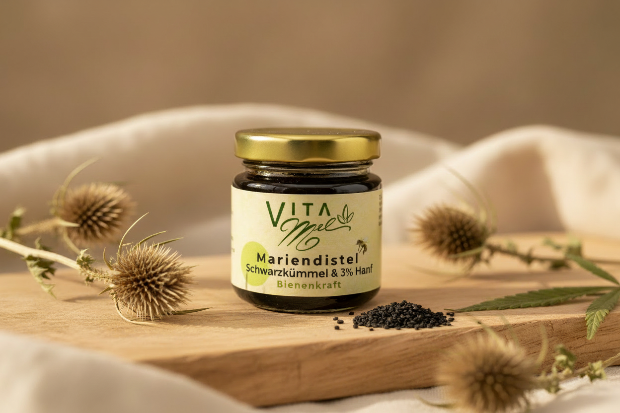 Distelrein - Plus | Mariendistel, Schwarzkümmel & 3% Hanf