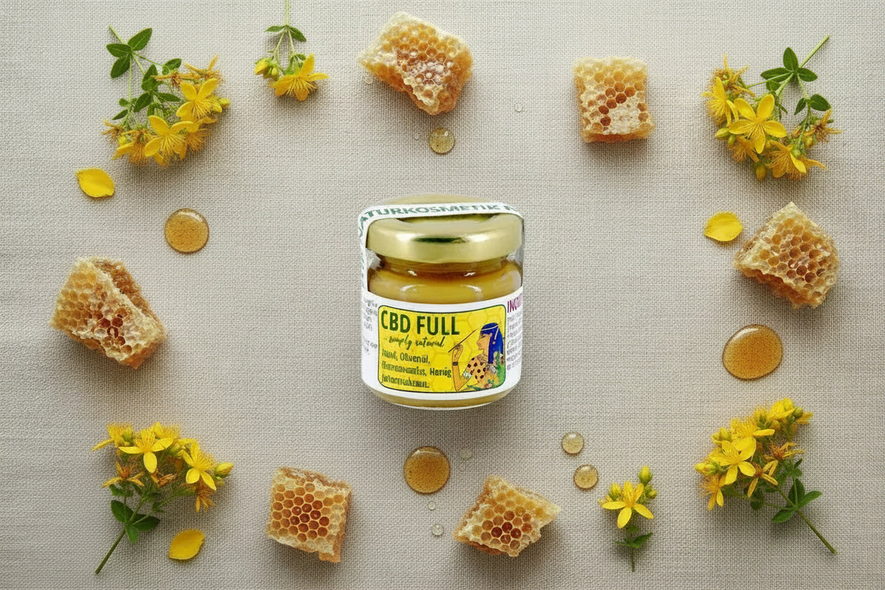 Sonnenfreund Balsam | Johanniskraut mit Hanf & Honig